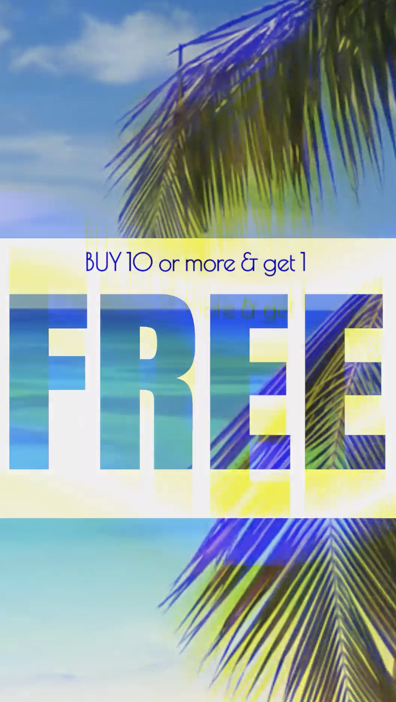 Buy 10 videos get 1 FREE